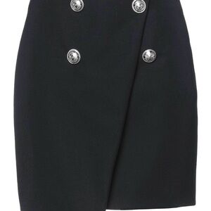 Balmain Double-Breasted Wrap Skirt